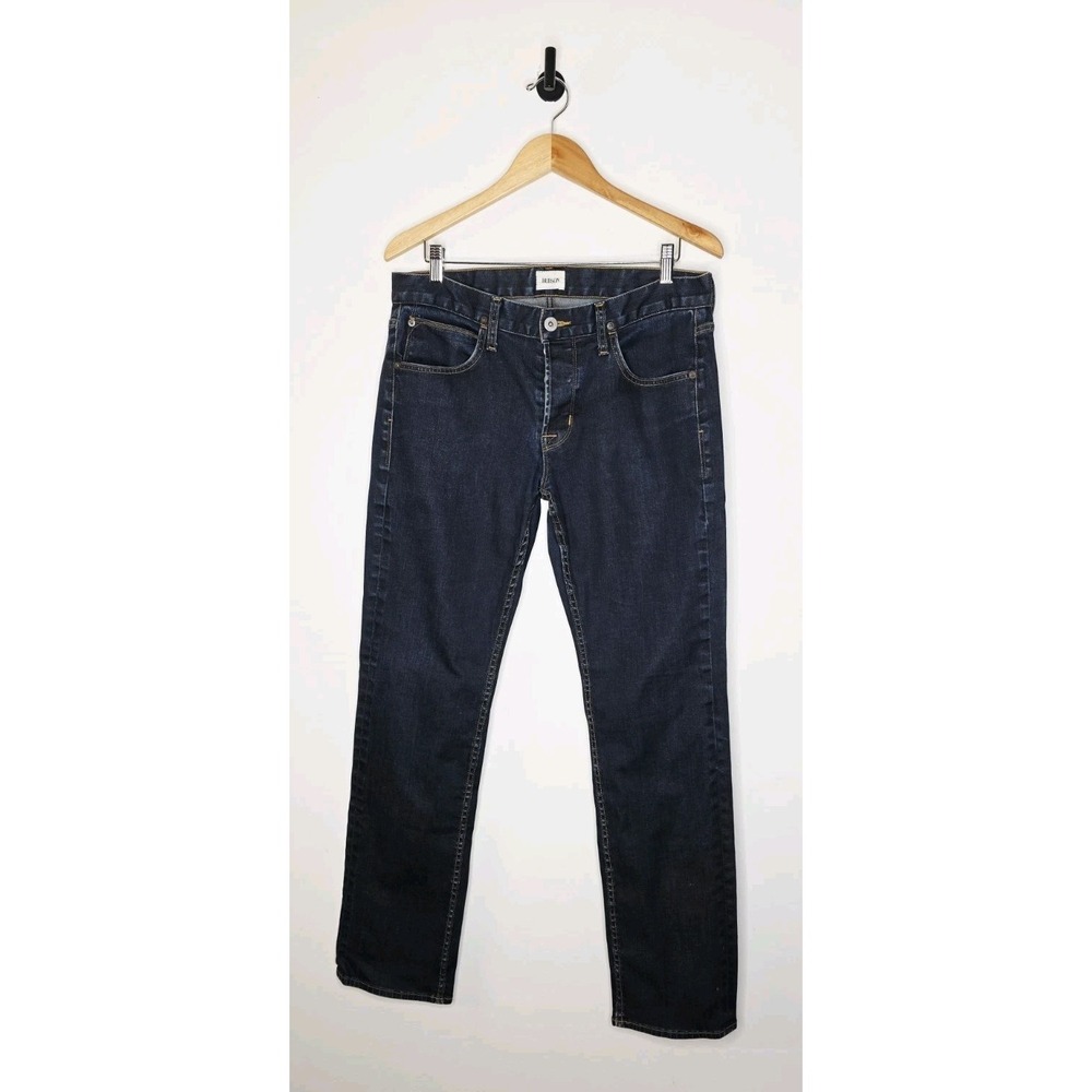Hudson Byron 5 Pocket Straight Jean Men's Size 34x31 Dark Blue Denim